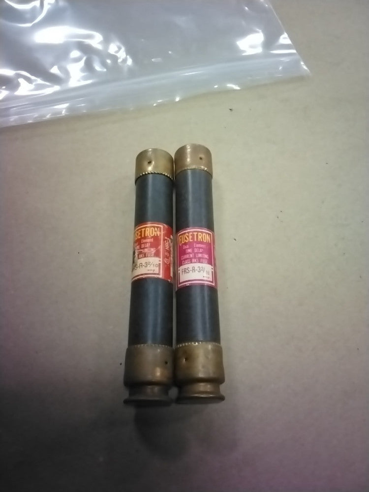 Bussmann Fusetron FRS-R-3-2/10 Time Delay Fuse, Lot Of 2