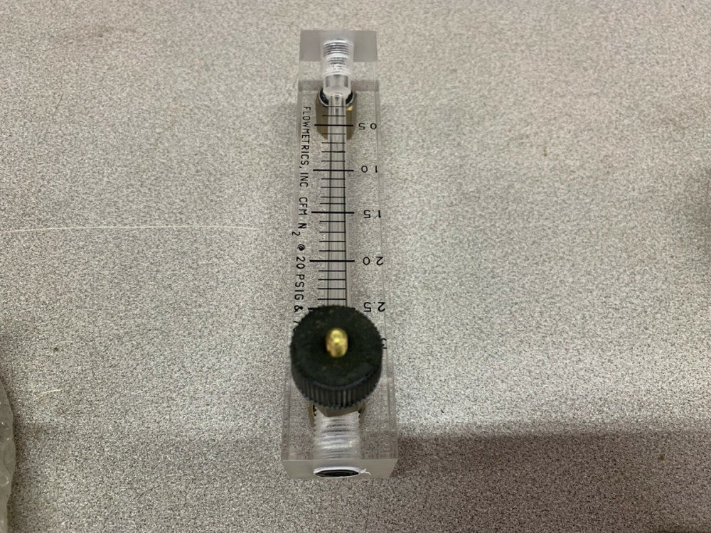 NEW NO BOX FLOWMETRICS CFM N2 @ 20 PSIG & 70F FLOW METER