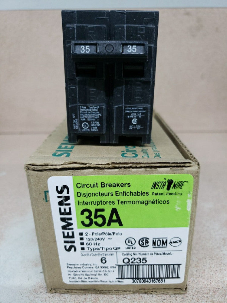 1) New! Siemens Q235 ITE 35A 2 POLE 120/240V Circuit Breaker
