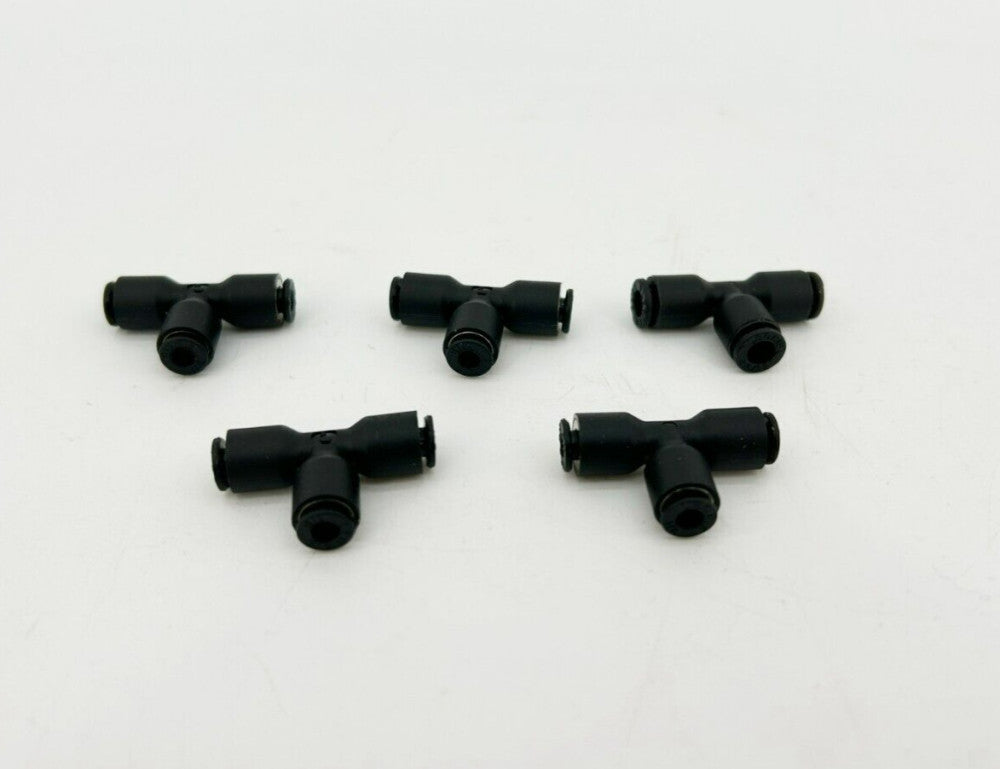Lot of 5 New Lawson 86784 Union Tees, 1/8" OD, Glass Reinforced Nylon