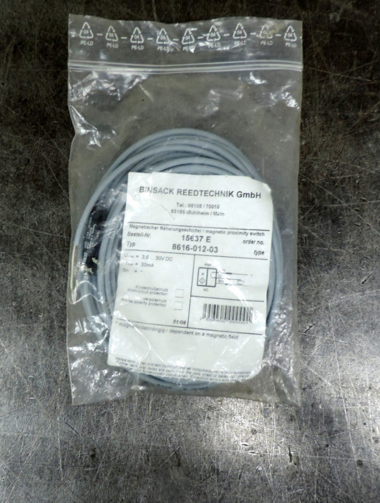 Binsack Reedtechnik 15637E Proximity Sensor Type 8616-012-03