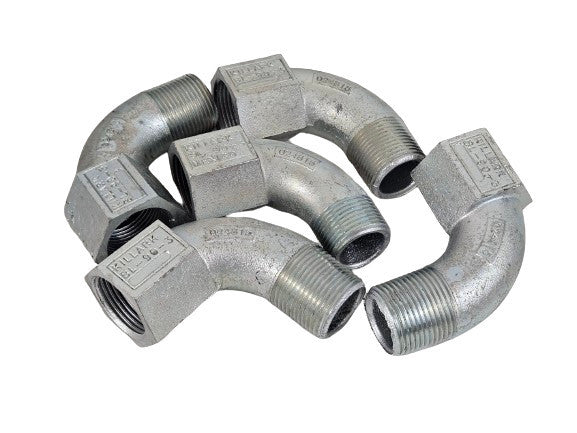 KILLARK BL-90-3, 1", Powder Coated, Aluminum, 90D, Male, Female, 5pc