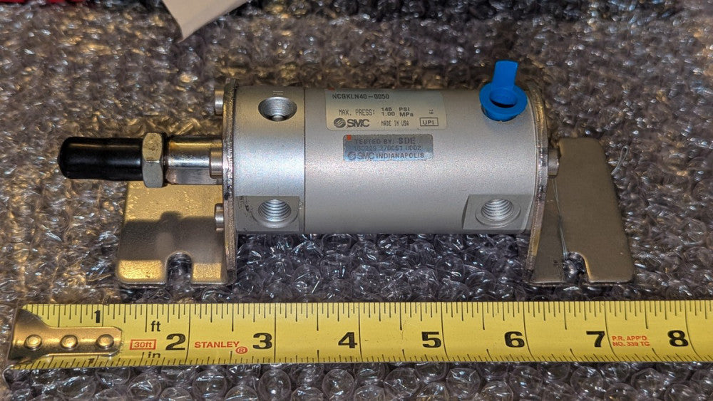 (1) SMC NCGKLN40-0050 Non Rot, NCG Round Body Air Cylinder NOS