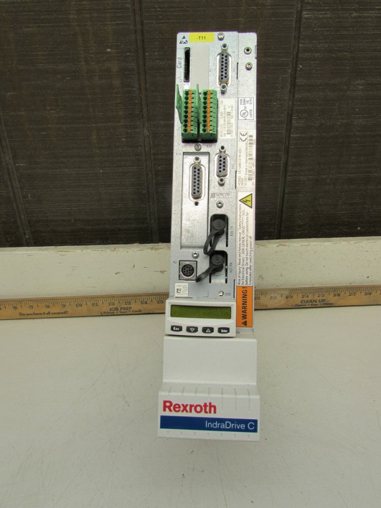 REXROTH INDRADRIVE-C HCS02.1E-W0012-A-03-NNNN SERVO DRIVE with SERCOS INTERFACE