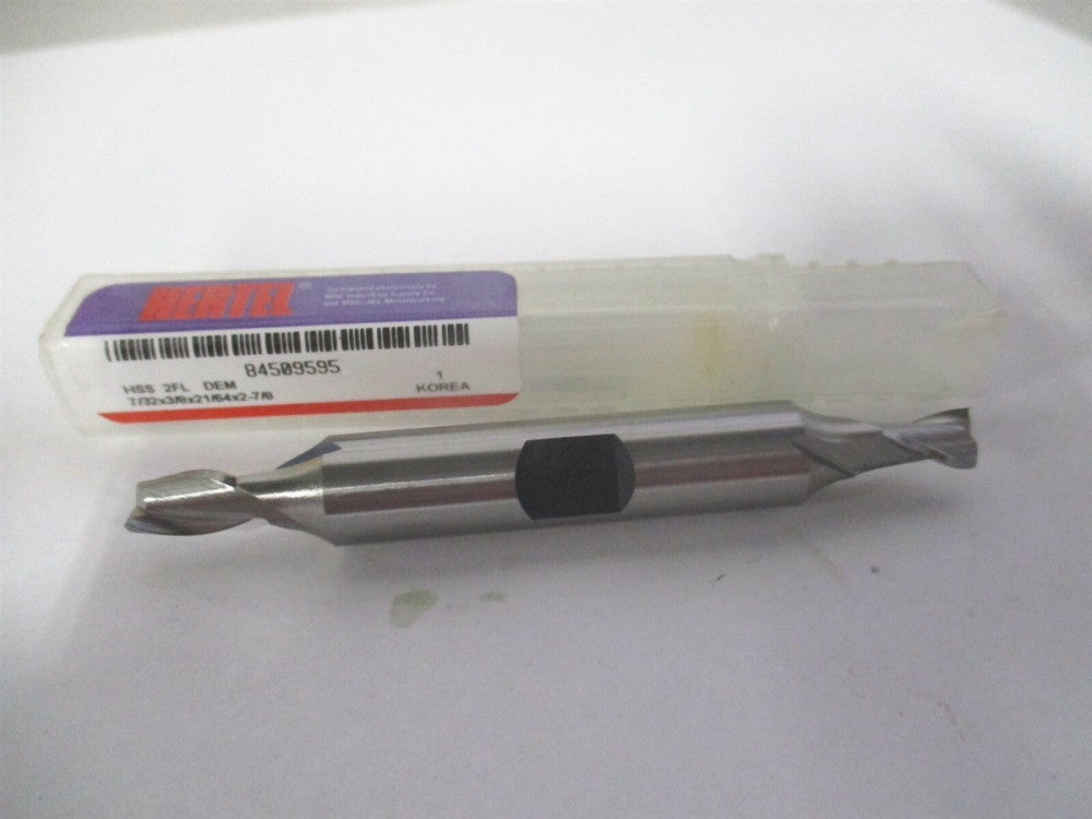 (GG99914177) 7/32" x 21/64" x 3/8" x 2-7/8" OAL 2 Flute HSS Square End Mill 