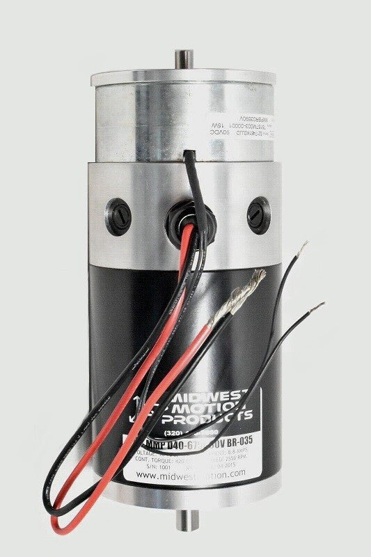Midwest Motion Products MMP D40-675i-90V BR-035 Gearmotor 90V 8.8A  2550 RPM