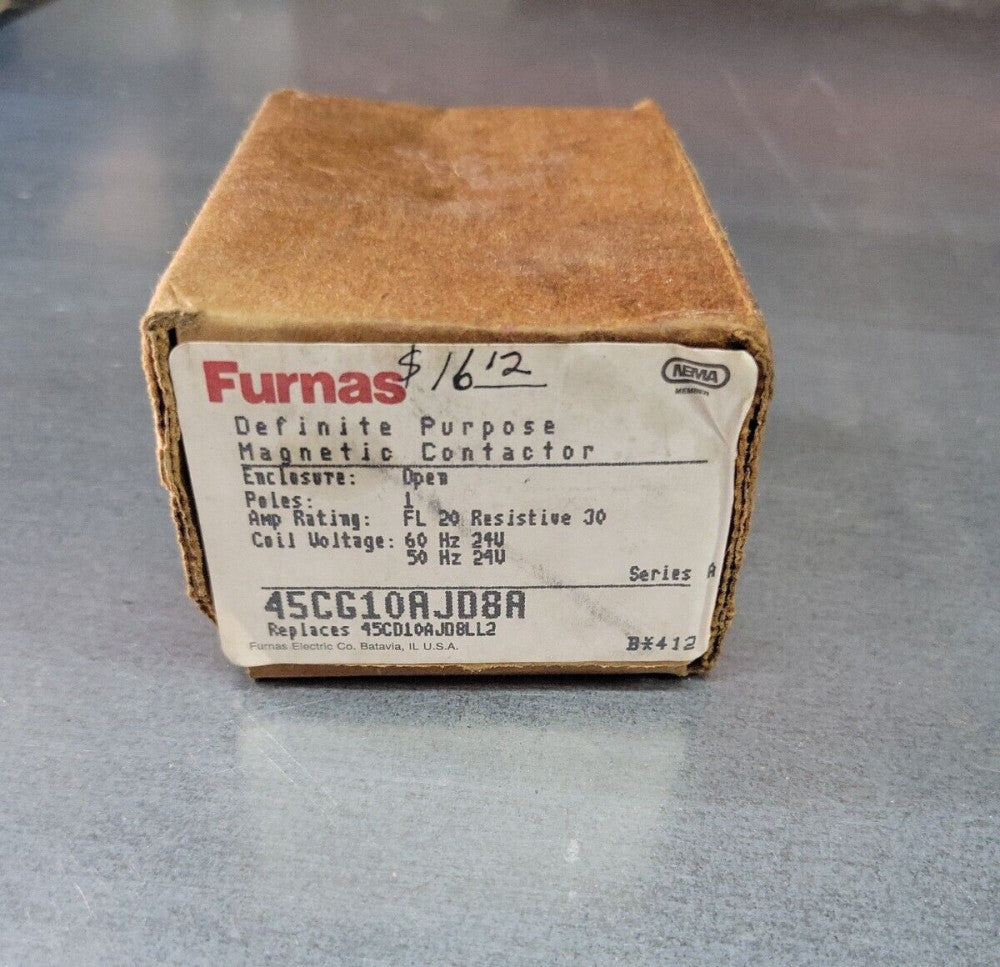 FURNAS 45CG10AJD8A Definite Purpose Magnetic Contactor 30 AMP, 1 POLE, 24 VDC