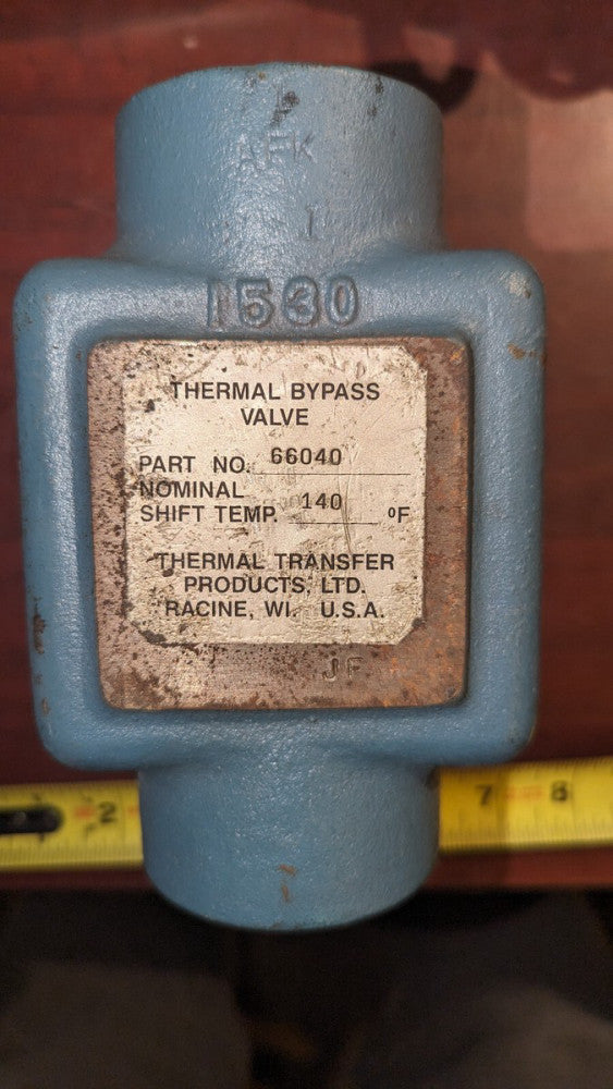 Thermal Transfer 66040 Thermal Bypass Valve 140°F Shift Temp
