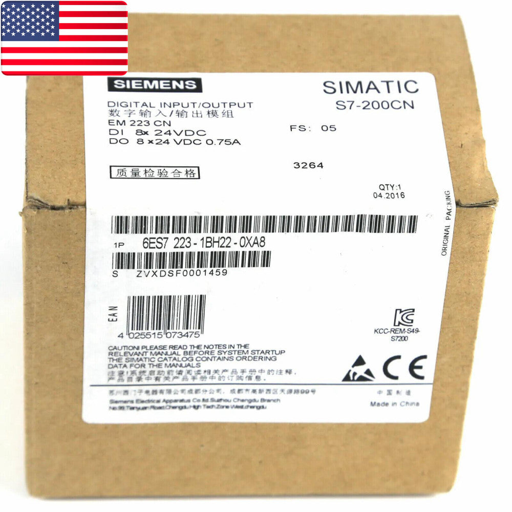 NEW SIEMENS 6ES7223-1BH22-0XA8 6ES7 223-1BH22-0XA8 - US STOCK