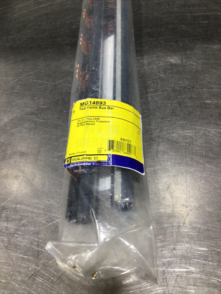 Square D MG 14893 Two Comb Bus Bar for 3-Pole C60N   1058OMF NOS