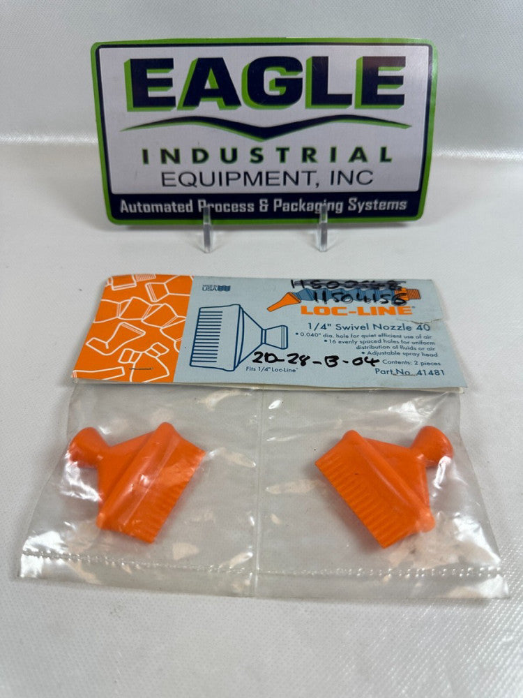 Loc-Line® USA #41481 Nozzles 1/4" Modular Swivel Nozzles   Pack of (2) NEW