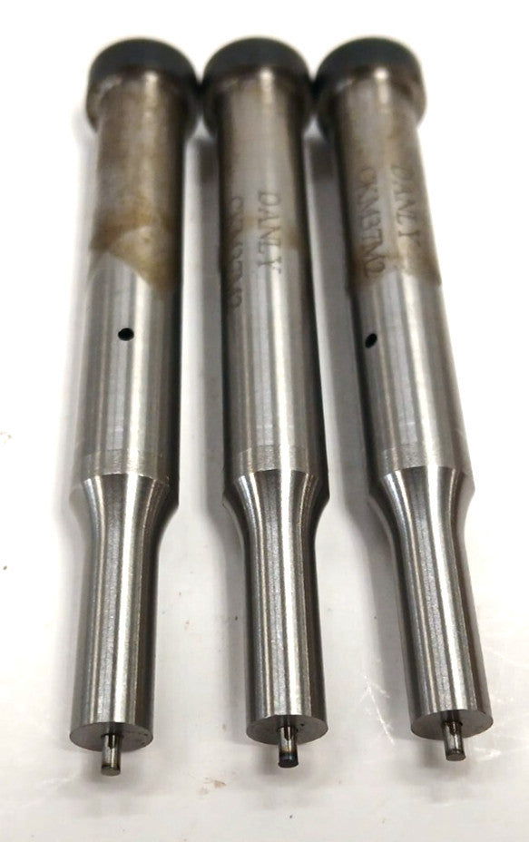 DANLY PUNCH CKM37M2 .250 X 3.000 GRADE M2 OAL 3 IN POINT DIA 1/4 IN  LOT OF 3