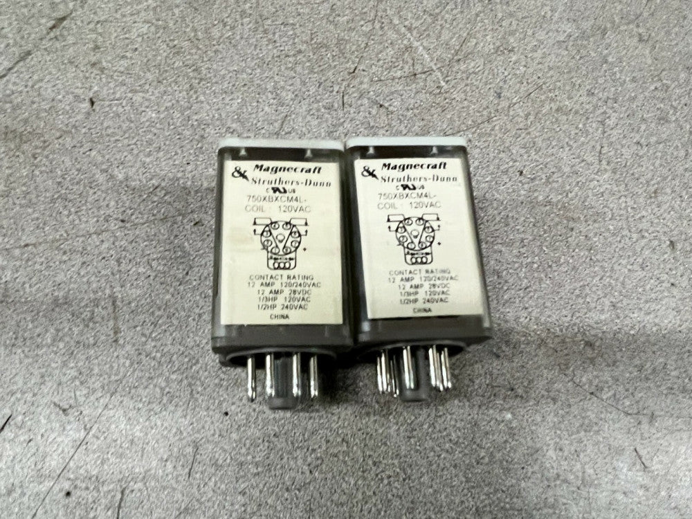 LOT OF 2 NEW NO BOX MAGNECRAFT RELAY 750XBXCM4L