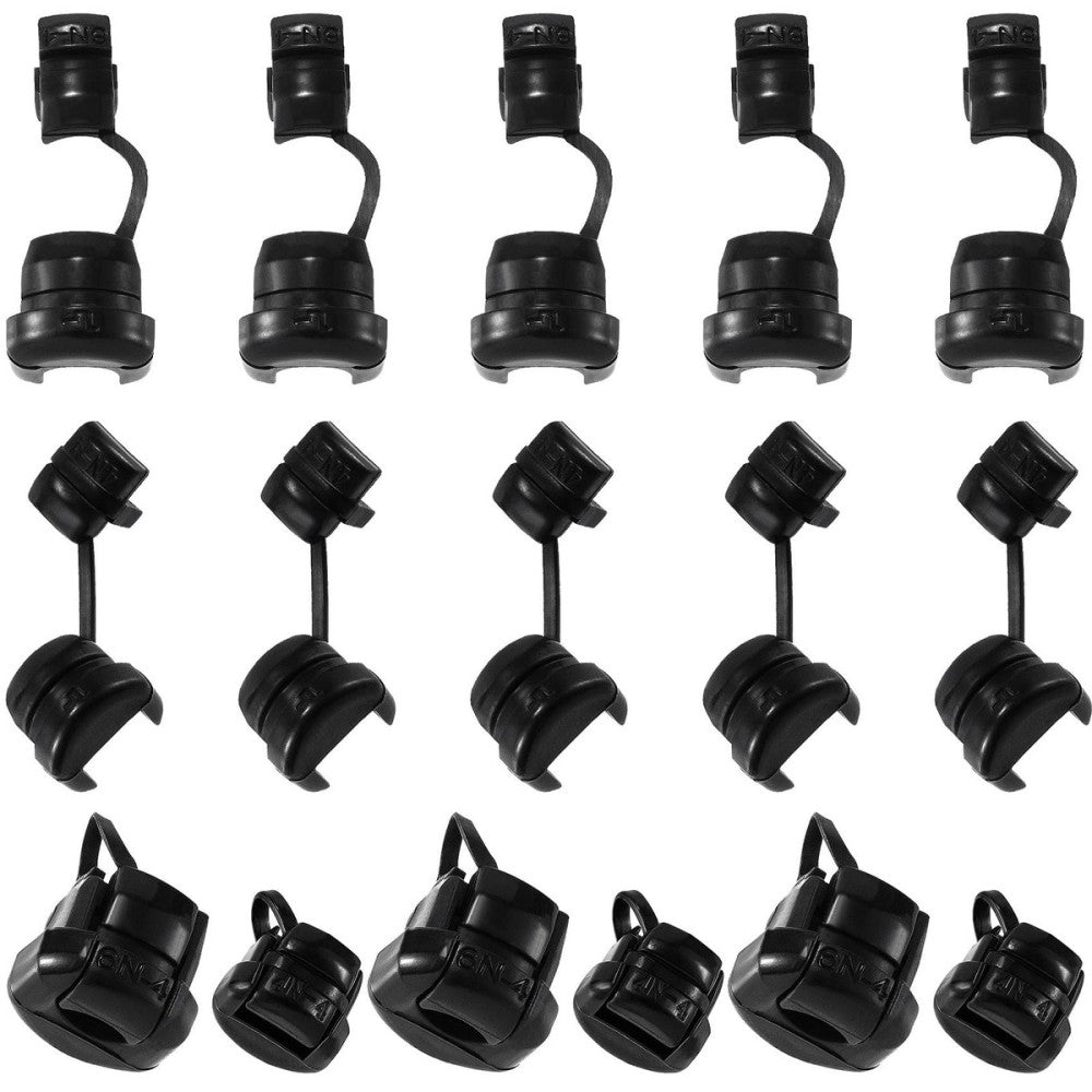 CustomyLife 20pcs Round Strain Relief Cord Connector Nylon Insulation Cable B...