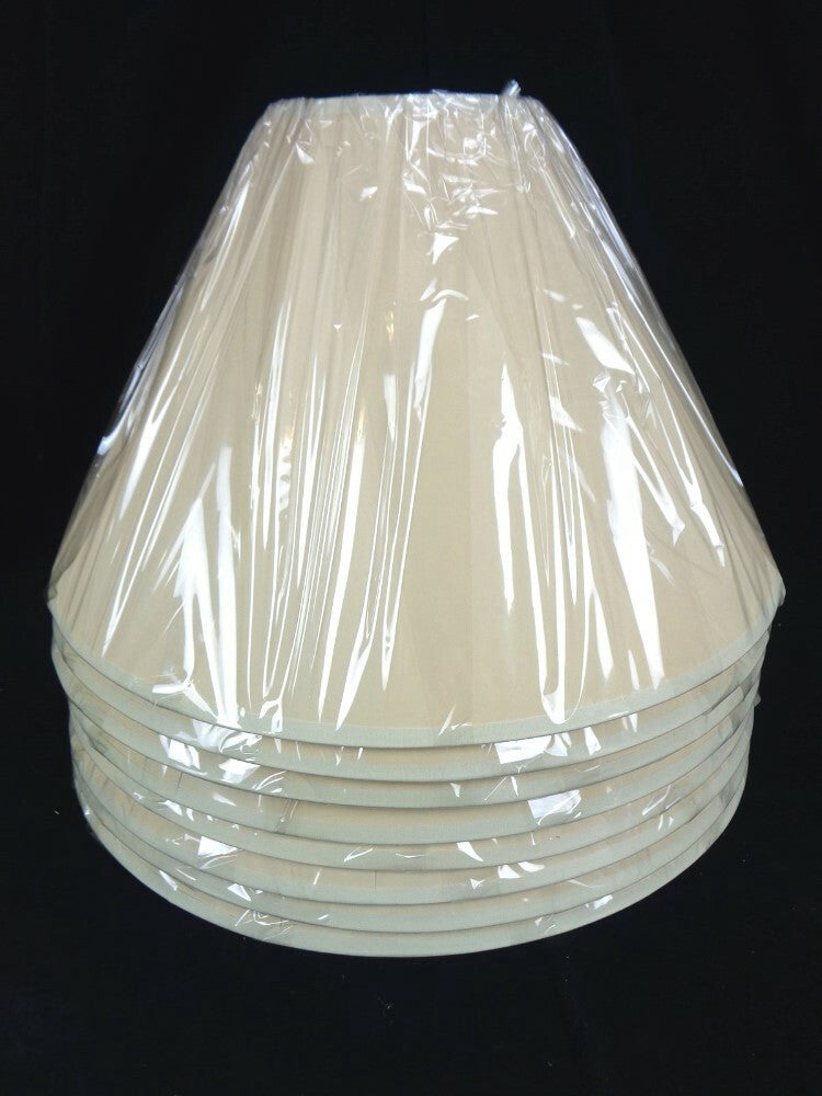 (8) NEW - LAMPSHADE - LAMP SHADE - LAMP SHADES - 16 x 10 x 5" w/ SPIDER FITTER 