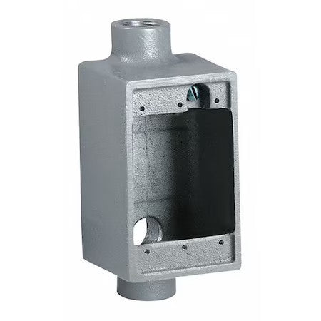 Hubbell Killark Fsca-1M Electrical Box, 18 Cu In, Fsca Box Type, 1 Gang,