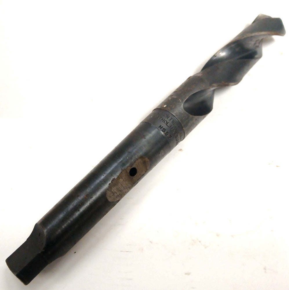 UNION TWIST DRILL CO 1.006/1-1/16 TAPER SHANK DRILL BIT MT3 HS 2 FLUTE OAL 9-7/8