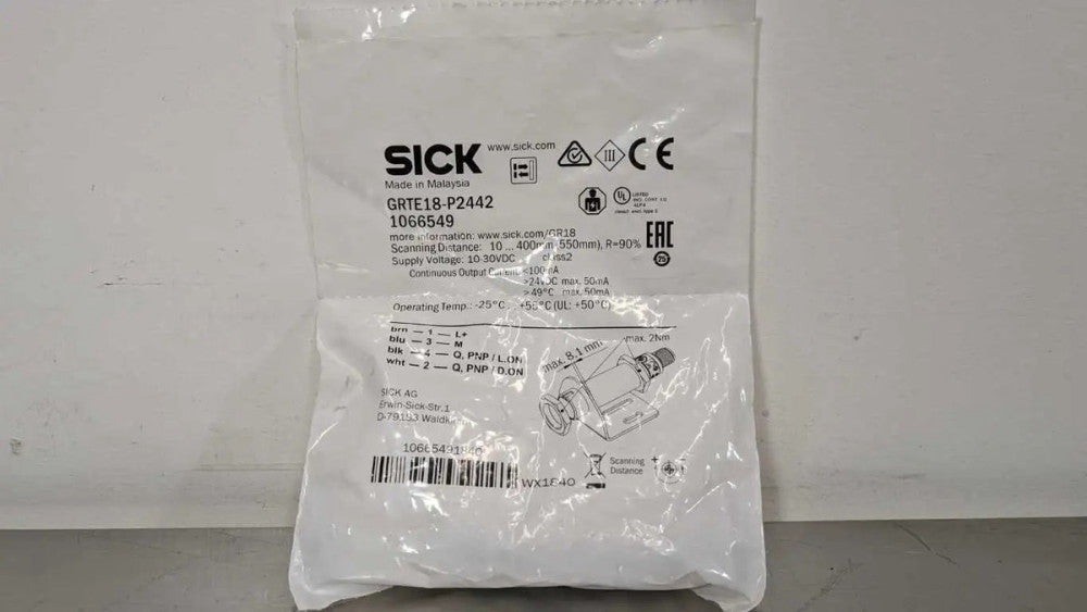 Sick GRTE18-P2442 Cylindrical Photoelectric Sensor 1066549 10-400mm