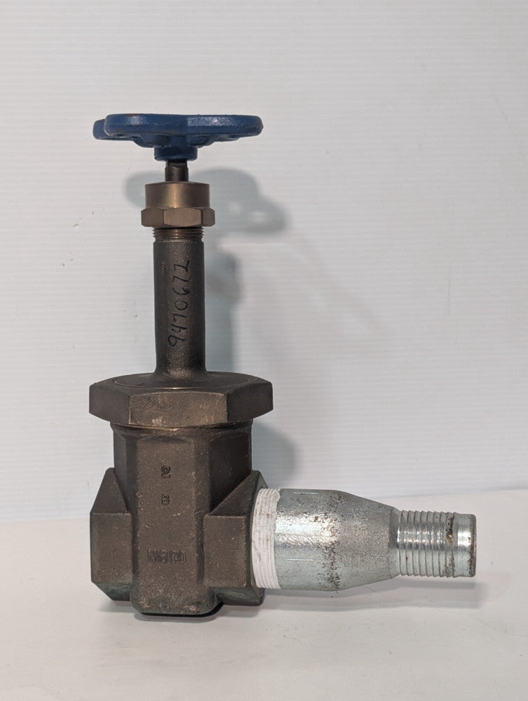 Nibco T-154-A Bronze Gate Valve, 2" FNPT to 2" FNPT,  300 SWP, 600 WOG, T154A