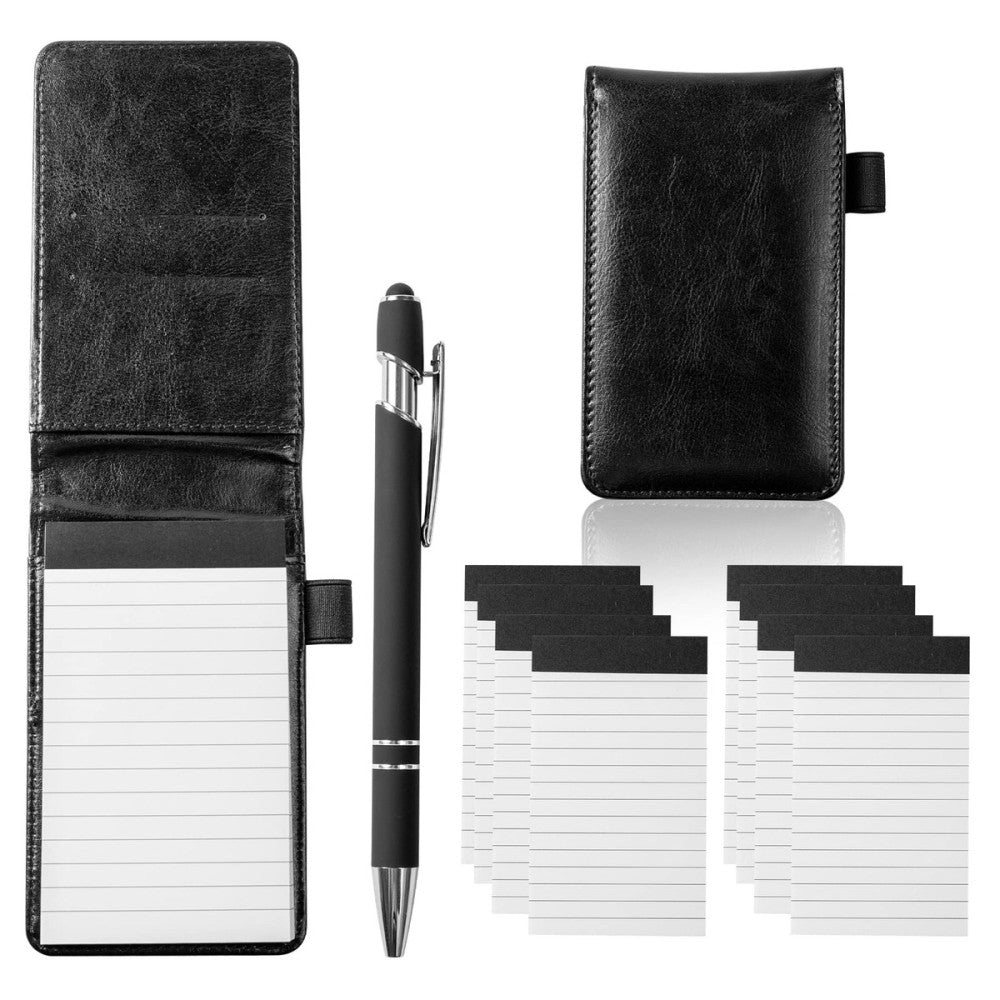 Camelmother 10 Pieces Small Notepad Holder Set Pocket Notebook 3 x 5 Inch wit...