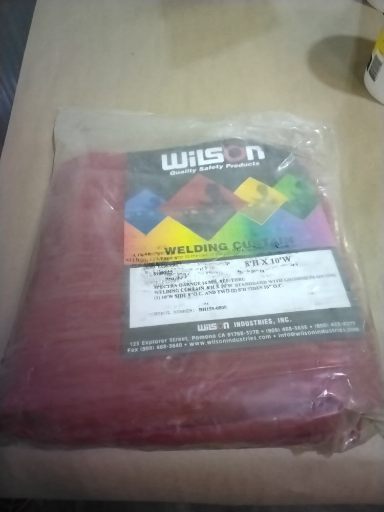 Wilson Industries Welding Curtain 8’H X 10'W 14 Mil
