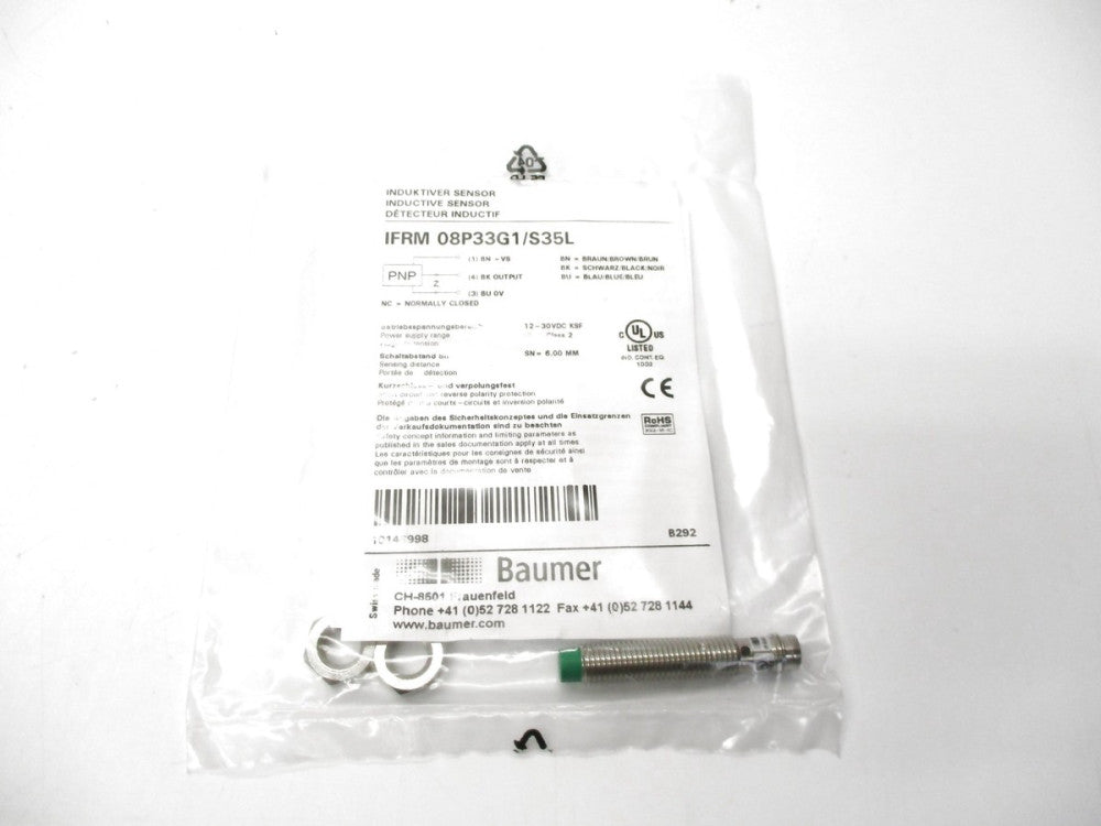 BAUMER IFRM08P33G1/S35L NSMP