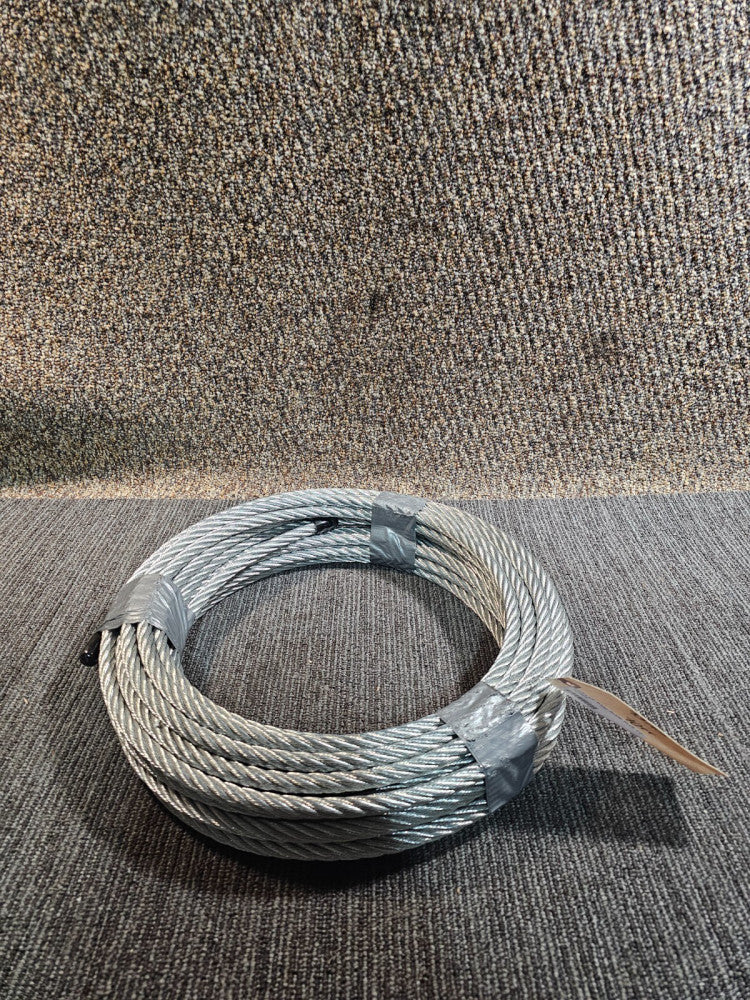 Galvanized Wire Rope Steel Core Cable 6 x 19 70 Ft. 1/2" Size, 307605 W323920