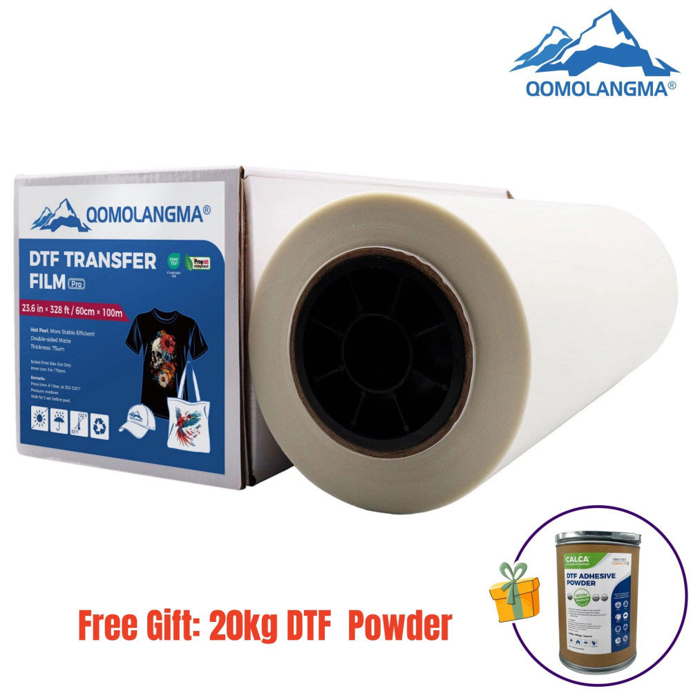 120 Rolls 23.6in x 328ft Double Sided DTF Transfer Film Roll Warm Peel CA Pickup