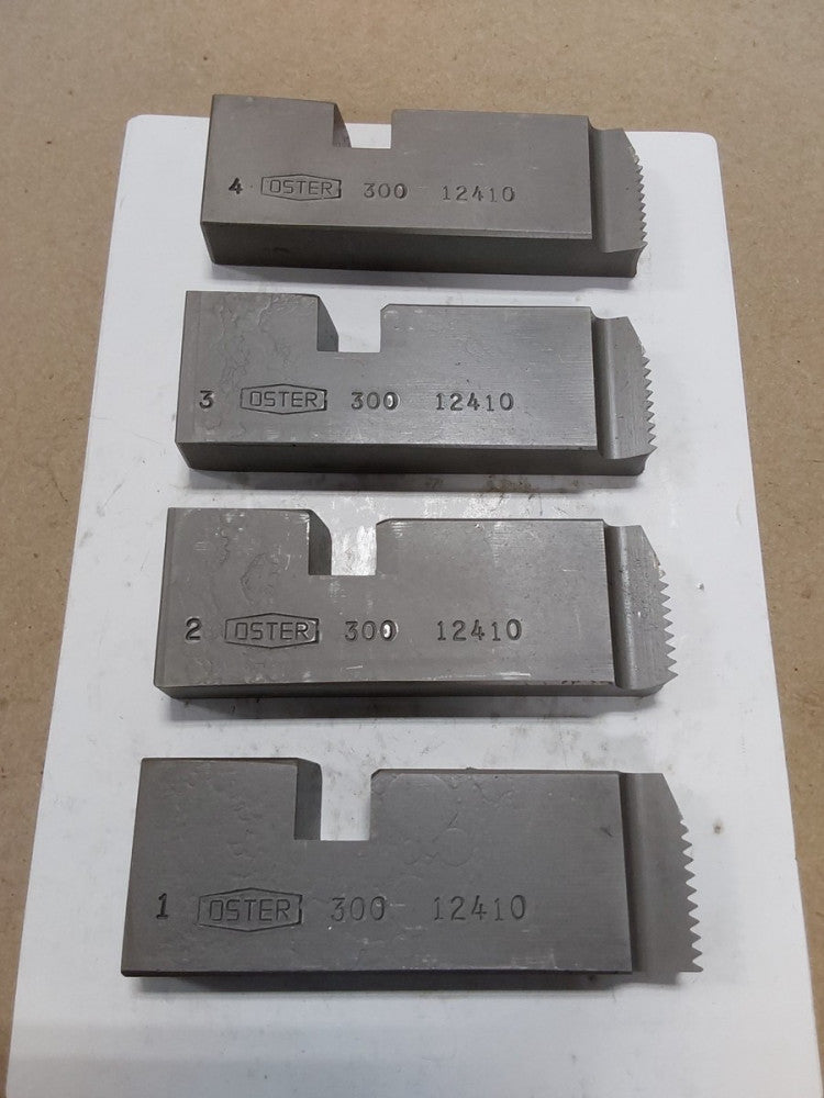 Oster 300 1-4 Die Set #1, 2, 3,4 12410, 1" & 14 NS