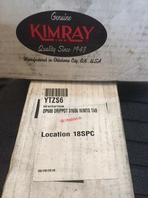 KIMRAY YTZS6 DP600 DRIPPOT 316S6 (NEW)