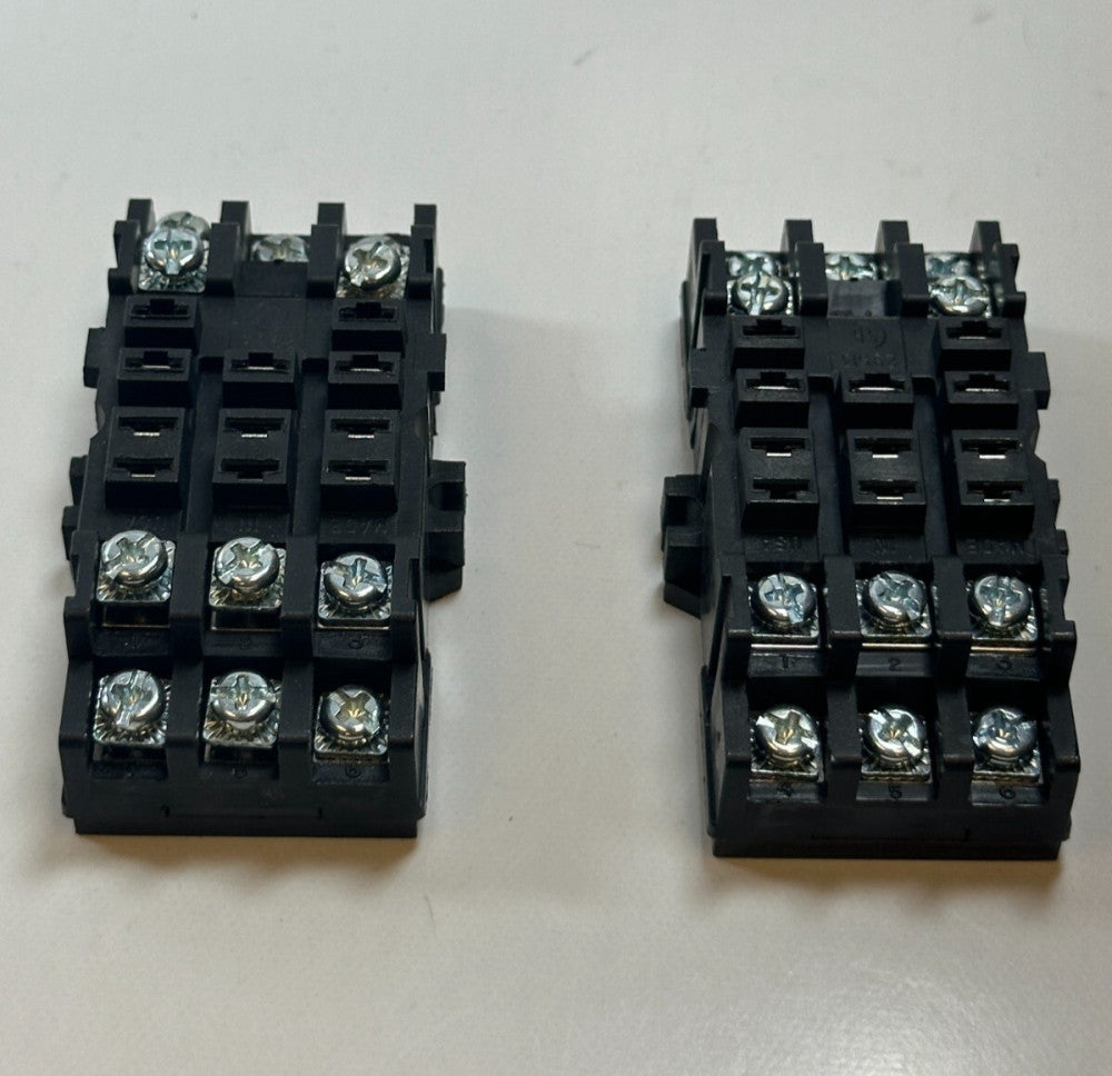 SA 29513 11-Pin Relay Base 300V 10A Black (Lot of 2) New Old Stock Fast Ship