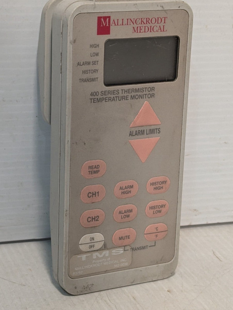 Mallinckrodt 400 Series Thermistor Temperature Sensor Monitor - Free Ship+Return