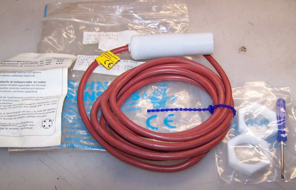 NEW RECHNER CAPACITIVE PROXIMITY SENSOR KAS-80-23-S-M22-PTFE 