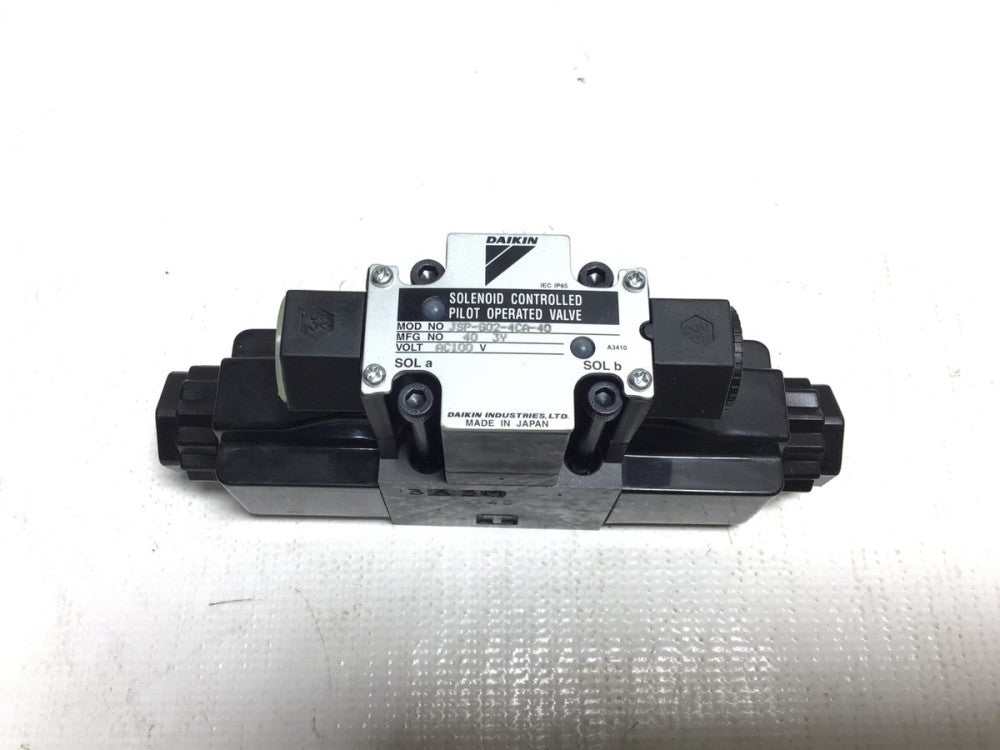 Daikin JSP-G02-4CA-40 Solenoid Controlled Pilot Operated Valve