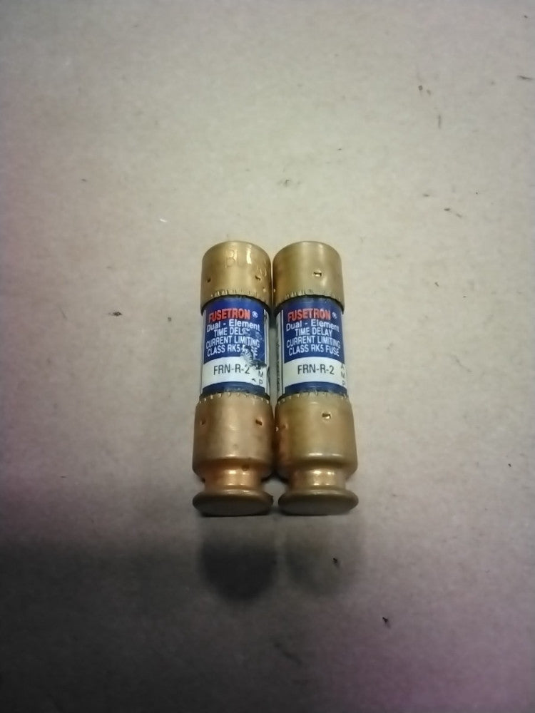 Bussmann Fusetron FRN-R-2 Fuse 2A 2, Lot Of 2