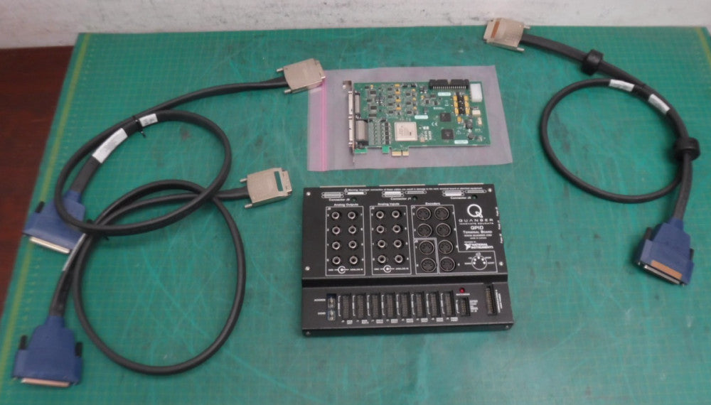 NI PCIe-7841R + Quanser QPID Terminal Board + 3 Cables – DAQ Lab Setup Lot