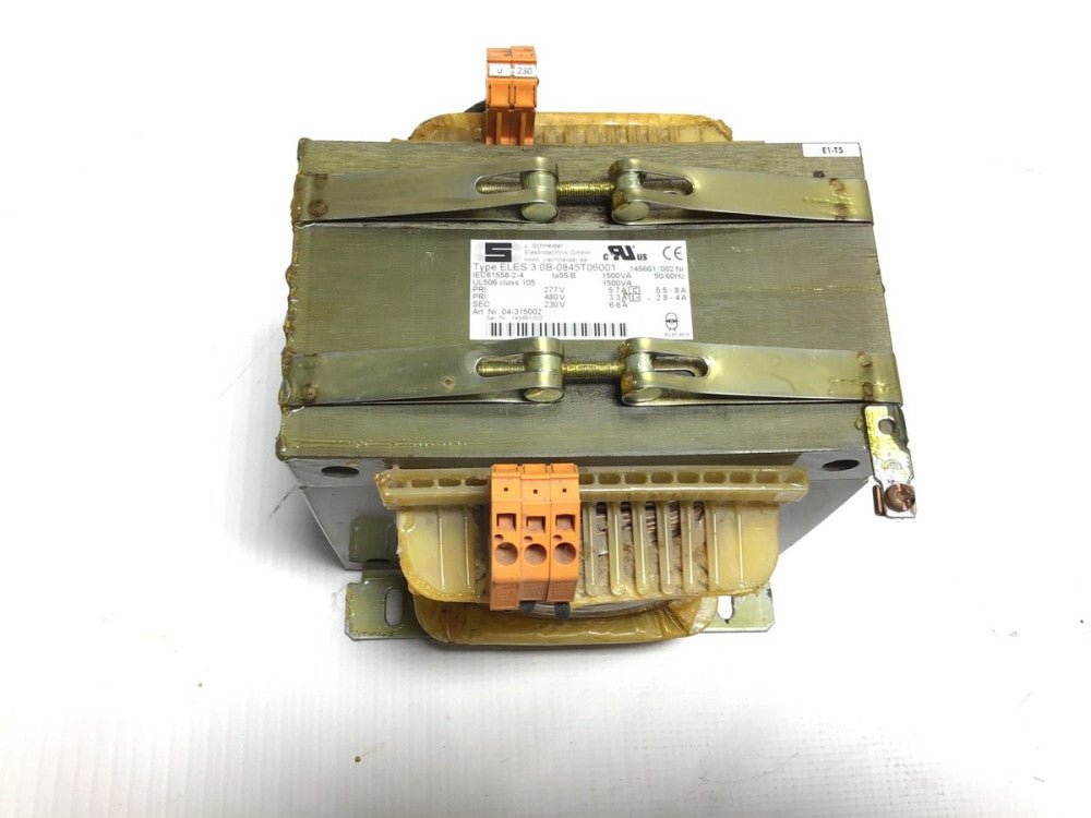 Schneider Elektrotechnik ELES 3.0B-0845T06001 Transformer 1500VA 50/60 PRI 27...