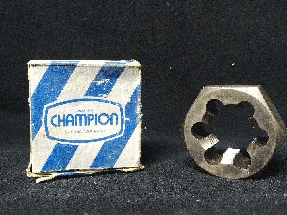 CHAMPION - CARBON STEEL HEX DIE - SIZE 1-1/4 7 (1 1/4 - 7) - NEW IN THE BOX 