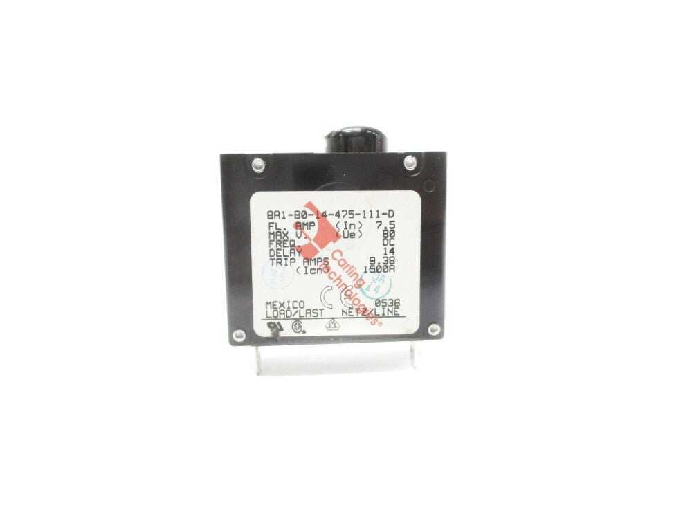 CARLING TECHNOLOGIES BA1-B0-14-475-111-D 7.5A NSNP