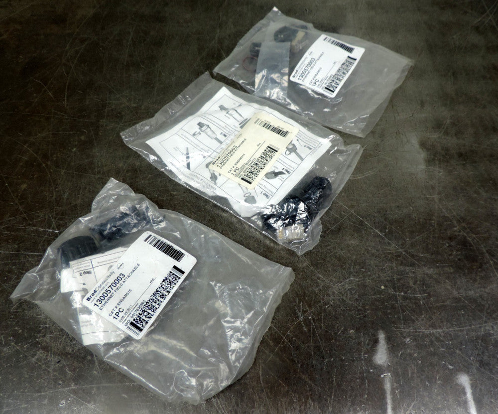 Woodhead 1300570003 Ethernet Field Attachable Connector ENSAM315 Lot of Three 3