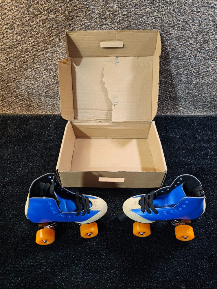 (QTY 1 PAIR) Champ's Quad Roller Skate Size 4, Blue, Womens