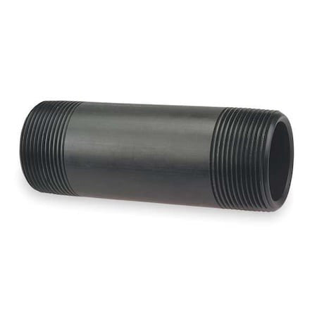 Zoro Select 6529 3/4Xcl 3/4" Mnpt Close Tbe Kynar(R) Pipe Nipple Sch 80