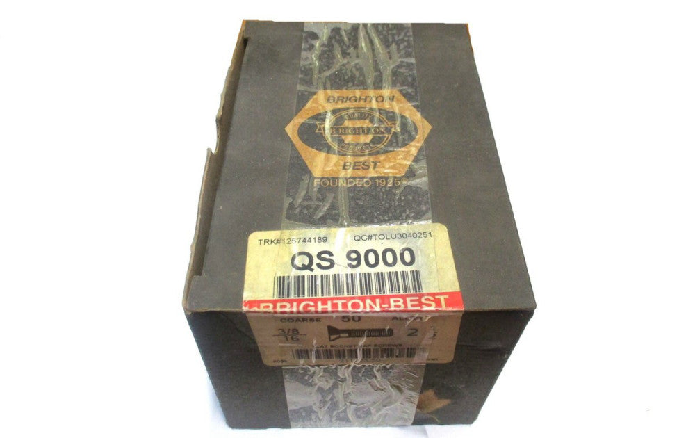 Brighton (211223) 3/8-16 UNC 2-1/2 OAL 7/32 Hex 82° Flat Cap Screw - Lot of 50