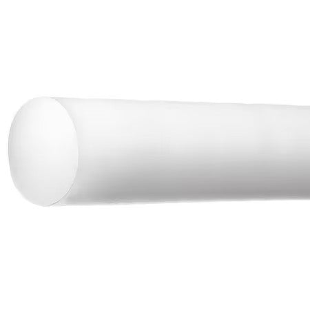 Zoro Select Bulk-Pr-Ac-160 White Acetal Homopolymer Acetal Homopolymer Rod 4 Ft