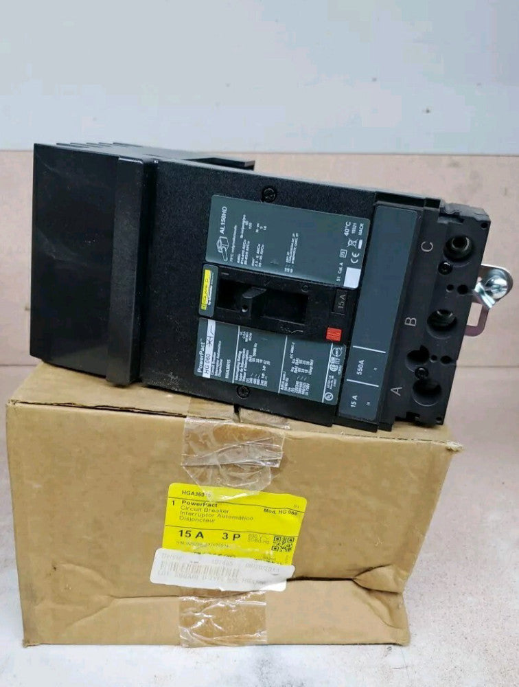 1) New! Square D HGA36015 Molded Case Circuit Breaker