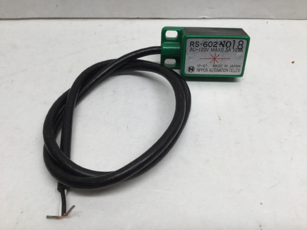 Nippon Automation RS-602-NO18 Proximity Sensor AC-120V Max 0.5A 10VA