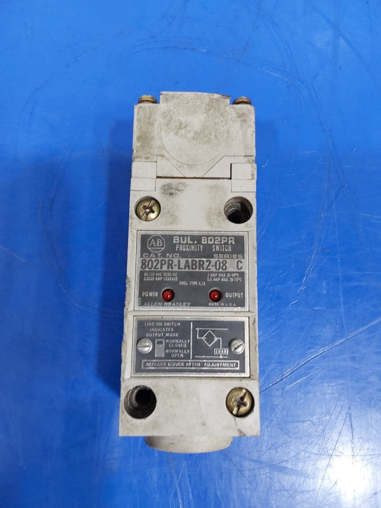 ALLEN-BRADLEY 802PR-LABR2-08 Series C Oiltight Limit Switch