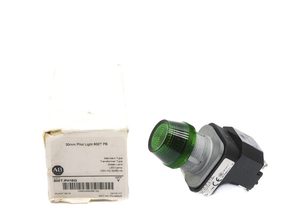 ALLEN BRADLEY 800T-PH16G SER. V 120V (WH) NSMP