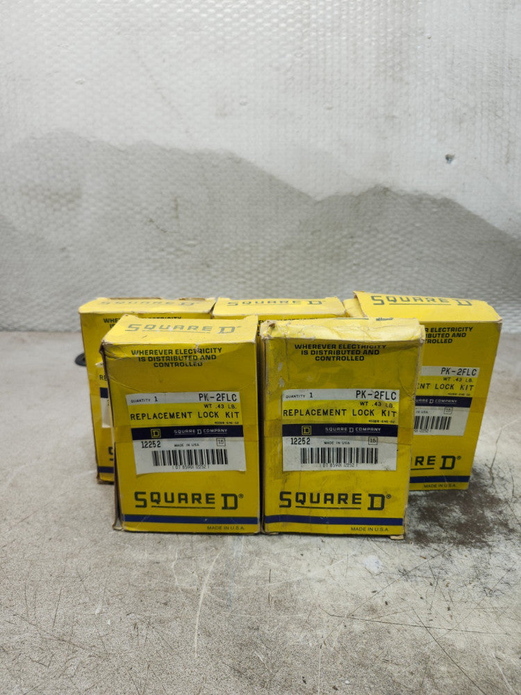 NEW IN BOX LOT OF 5 Square D Replacement Lock Kit PK-2FLC 12252