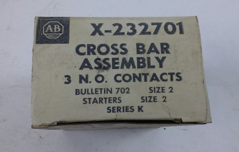 Allen Bradley X-232701 Cross Bar Assembly 3 N.O. CONTACTS Bulletin 702 Size 2